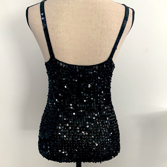 Tristan and Iseut Sequin stretchy camisole. Size M - Picture 3 of 4